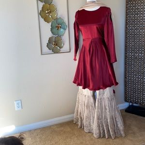 Beautiful silk peplum with lace gharara